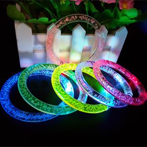 Moda Gafas Led Para Fiestas 90 pz/lotto Cambiamento di Colore Led Braccialetto Luce Luminosa Per La Festa Di Natale Accessori c706