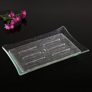 Kvadratisk sashimi Dish Imitera Glass Fyra Vinkel Platter Sushi Art Square Plate Frame Plate Tray Köksredskap