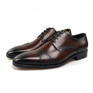 формальный бизнес мужчины обувь натуральная кожа тенденция дизайн коричневый мужская обувь