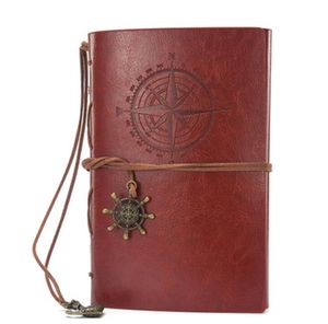 Vintage Pirates Pu Leather Notebook Fashion Selection Kraft Paper Creative Business Diary book loose-leaf student Note Book Diary notepads