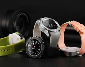 V8 Smart Watch Bluetooth SmartWatch mit 0,3 M Kamera SIM IPS HD Vollkreis Display Smart Watch für Android-System mit Box HOTSELL1