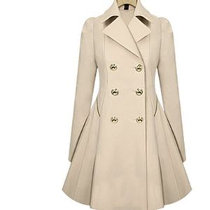 Atacado-2017 Especialmente Long Trench Coat para Mulheres Dupla Breasted Slim Feminino Breaker Eterwear Outono Trenchcoat JH829219