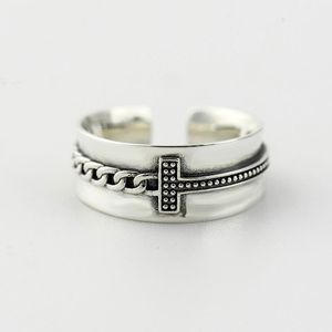 100% prawdziwy 925 Srebrny palcem pierścienie dla kobiet mężczyzn Vintage Wykonaj stare stylowe prezenty biżuterii Nowe przyjazd hurtowy YMR207