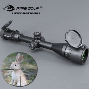 Wholesale silver mounts for sale - Group buy FIRE WOLF x40 AOE Silver Riflescopes Rifle Scope Hunting Scope w Mounts For Airsoft Sniper Rifle