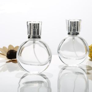 20ML Clear Glass Refillable Portable Perfume Bottle Traveler Atomizer Transparent Frosted Empty Bottles LX3122