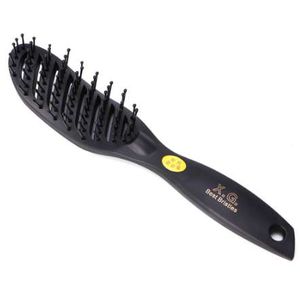 New Pro Plastic Hair Brush Vented Comb para Salão Home Use ferramenta de cabeleireiro