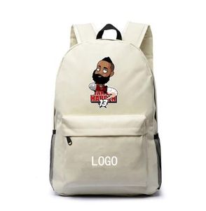 Brand Cartoon rockets backpack James Harden school bag Nice star daypack Basketball schoolbag Outdoor rucksack Sport day pack