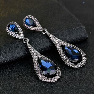 Diamond Crystal Water Drop Earrings Studs Dangle Chandelier Wedding Jewelry Gift for Women will and sandy