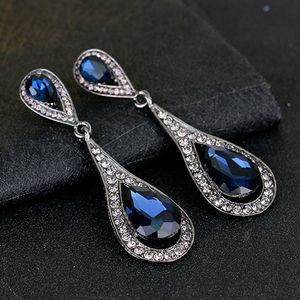 Diamant-Kristall-Wassertropfen-Ohrringe, Ohrstecker, baumelnd, Kronleuchter, Hochzeit, Schmuck, Geschenk für Frauen, wird und sandig