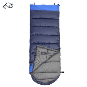 Edição atualizada WIND TOUR Adult Outdoor Hand Unbound Espessamento Envelope Style Sleeping Bag