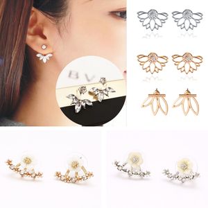 Hollow Out Flowers 2018  Drop Dangle Earrings For Women Round With Cubic Zircon Charm Flower Earring Women Jewelry Gift