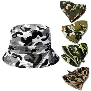 Wiadro camo boonie kapelusz na zewnątrz słońce cap camping piesze wycieczki unisex mężczyźni damskie szerokie brzeg kapelusz wizyjki połowów myśliwski wiadro