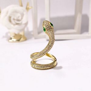 Fashion Brand Band Ring Punk Silver Rose Gold Stainless Steel Green Amber Spike Rings Jewelry For Men Women