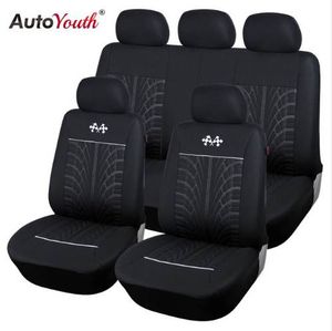 Autoyouth Sports Car Sport Capses Universal Fit A maioria dos assentos de veículos de marca de carro Protetor de assento de carro Acessórios interiores Capa de assento preto