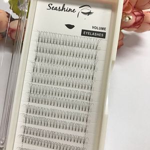 Seashine Cílios Extensão 3D Curto Caule Volume Lashes C Onda Coréia Fibra Sintética Pré Feitos de Cílios Barato Rápido Livre grátis