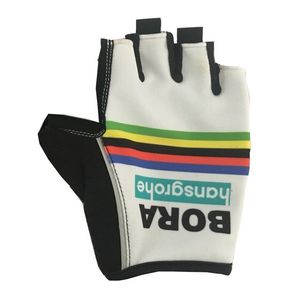 Wholesale bora cycling resale online - Hot Sale BORA PRO TEAM DESIGN Cycling Bike Gloves Bicycle Gel Shockproof Sports Half Finger Glove