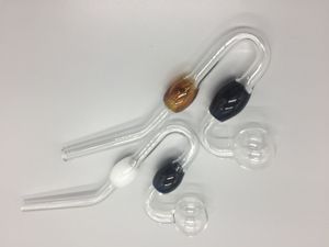 High quality curved glass tube glass pipe fuel burner glass water tobacco cigarette pipe smoking