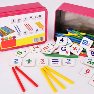 Wholesale kids toys tools for sale - Group buy Kids Learning Tool Toy Wooden Sticks Fridge Magnet Mathematics Game Counting Educational Learning Tool Kids Toy