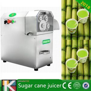 Spremiagrumi elettrico per canna da zucchero in acciaio inossidabile opzionale a 3 rulli / 4 rulli di grande potenza Spremiagrumi per canna da zucchero di alta qualità