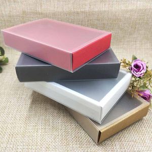 20PS /LOT 2018 Nya lådor GIFG -lådor för halsband /eaarring förpackning PVC /pappersöverdragslåda /godisbröllopsfelbox
