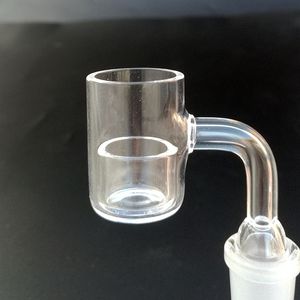 Nuovo Banger al quarzo piatto Accessori per fumatori Inserto al quarzo con diametro esterno di 25 mm BangerNail 14mm 18mm Chiodi senza cupola con giunto maschio femmina