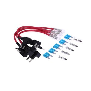BEST 5PCS 15A Add Circuit Mini Blade Fuse Box Holder ACS ATO ATC Piggy Back Tap fast and quick install Car Accessories