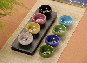 Novo Chá Chinês Copos de Porcelana Celadon Peixe Teacup Drinkware Oolong Chá Cerâmica China Kung Fu Chá Conjuntos Ph1