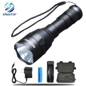 Shustar XM-L2 8000LM LED-Taschenlampe, große Aktion, ultrahelle Taschenlampe, 5 Modelle, wasserdicht, Jagd und Angeln mit 18650
