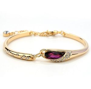Elegant girl crystal bracelet shiny plating bracelets for women nice gift Valentine's Day multi style free ship