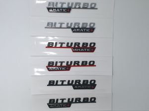 1pair Matte Black Chrome Turbo 4matic Biturbo 4matic Emblem Badge Fender SuperGharc