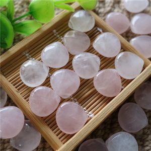 Factory Wholesale Loose Gemstone 4*6mm Rose Quart Stone Drop Shape With Hole For Earrings Necklace Diy Jewelry Making 50pcs/Lot