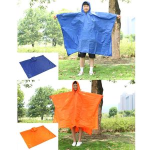 3-in-1-Multifunktions-Regenmantel mit Kapuze, wasserdicht, Camping-Zehnmatte, Picknick-Matte, Regenponcho, Fahrradrucksack, Regenschutz