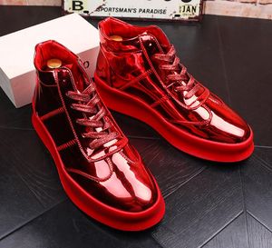 men's business dress shoes leather lace wedding leather shoes a bright paint male head light leather n31