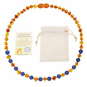 Naturligt Amber Halsband Leveranscertifikat äkthet Äkta Baltisk Amber Stone Armband Baby Alla hjärtans dag gåvor