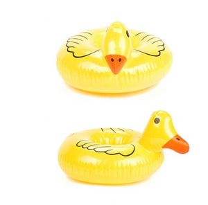 Duck Inflatable Cup Holder Floating Inflatable Drink Holder Small Yellow Duck Inflatable Coaster Swimming Pool Bathing Beach Party Supplies