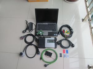 Otomatik Tarayıcı Aracı MB SD Connect C5 Yıldız Teşhisi WIFI / DOIP 320GB HDD Dizüstü Bilgisayar D630 Araba ve Kamyon İçin Tam Set Çalışmaya Hazır