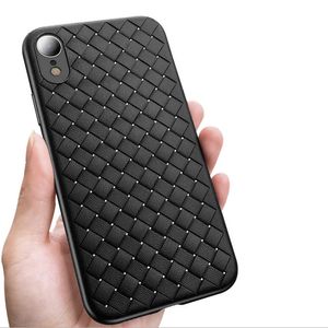 Custodie morbide in TPU Cover per telefono con texture in pelle antiscivolo per iPhone X XS MAX XR 7 8 4 13 12