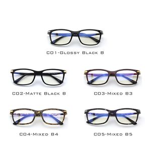 Çerçeveler CGID TR90 Bilgisayar Gözlükleri Anti Mavi Işınlar Radyasyon Optik Baskı Gözleri Kare Göz Pc Çerçeveler Erkek ve Kadınlar CT46