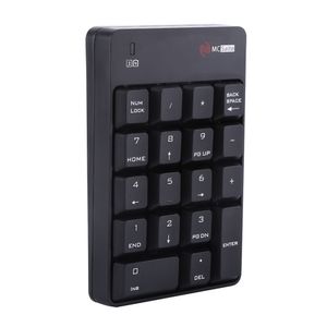 Freeshipping 2.4GHz беспроводная клавиатура USB цифровая клавиатура Numpad номер 18 ключей Pad для ноутбука PC Black White New