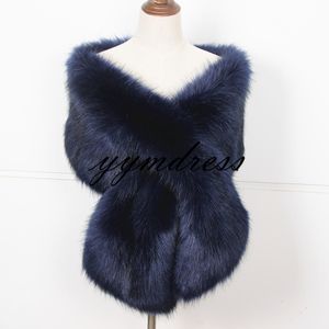 Nupcial Wraps Shawl 2019 Stick Faux Fox Fur Dourado Noiva Noiva Inverno Casamento Da Promoção Festa Boleros De Muitos Cores Venda De Fábrica Desconto