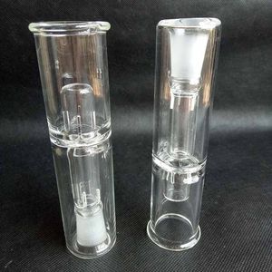 Munstycke hookahs down stam rökning vatten bubbler glas bongs 14mm kvinnlig pvhegong gong adapter solo luftolje riggar verktyg