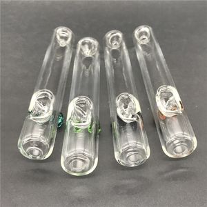 Colored Tobacco Thick Glass Steamroller Smoking Pipes Clear Tube Steam Rollers Hookah Glass Hand Pipe