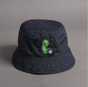 Black Print Pattern Bucket Hat For Women Men Couple Spring Summer Fisherman Hats Caps Sunscreen Hip Hop Cap