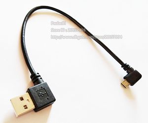 Złącza, pod kątem prawym 90 stopni USB2.0 męski do prawej strony Micro Micro 5Pin Mężczyzna Ładowarka Data Data Cable / 10szt