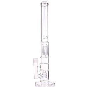 18.8" Bongs Hookah 8 Arms Tree Perc Honeycomb Cage Percolator 5mm Thickness Water Pipe with 18mm bowl