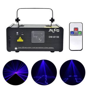 Mini Portátil 8 CH DMX 150 mW Laser Azul Efeito de Iluminação de Palco DJ Party Club Show LED ProjectorLuzes lanterna