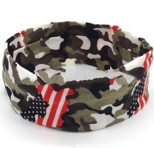 Camo sports headband Outdoor cycling sports head bands mens ladies fitness high qulaity hair bands wraps running stretch headwraps