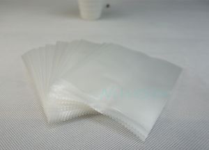 Retail 18x26cm 100pcs/lot matte transparent flat bag middle sealed, top open heat sealable cornstarch packaging plain pouch, ping pocket