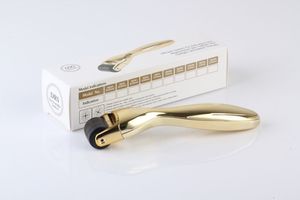 Złoto Uchwyt DRS 600 Micro Igły Derma Roller, Rolka do pielęgnacji skóry Miclonedle Terapia Dermroller 0.2mm-3.0mm