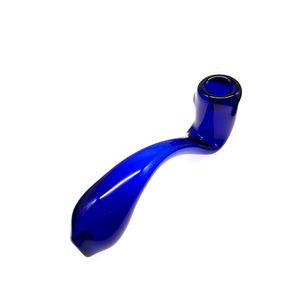 Mini Pyrex Spoon Pipe: Handcrafted Glass Smoking Pipe with Unique Design